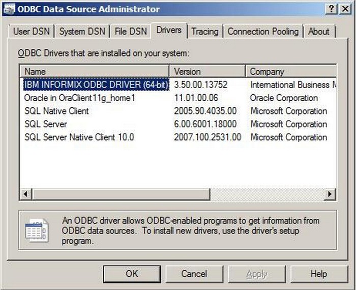 odbc for oracle